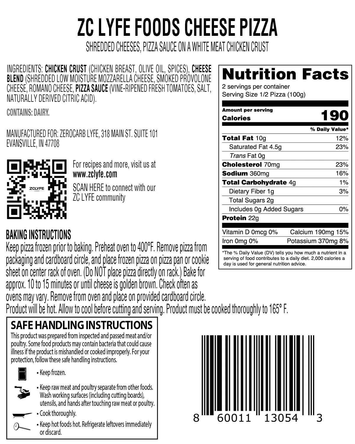 6 Low Carb, High Protein Cheese Pizza - 100% Chicken Crust - Image 6